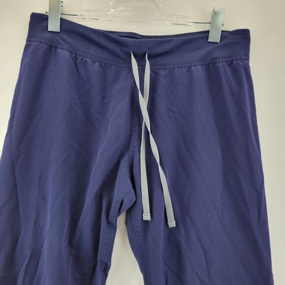 Figs Scrub Pants Men's Medium Pisco Basic Navy Blue 30" Inseam Pull On Comfort - Picture 2 of 10